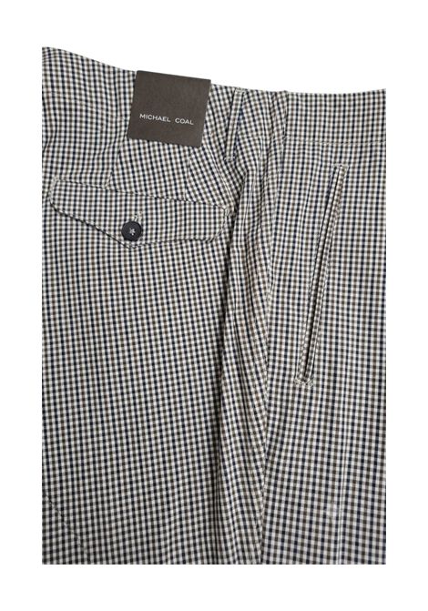 Pantalone Chino Uomo Michael Coal a Micro Quadretti MICHAEL COAL | Pantaloni | MC1.EDDY.33811CM09